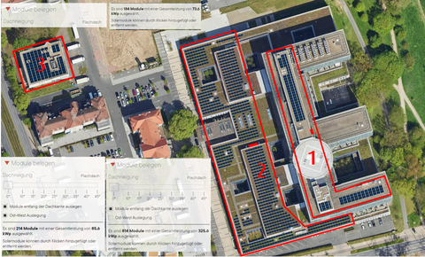 Visualisierung Solar KRH Klinikum Siloah